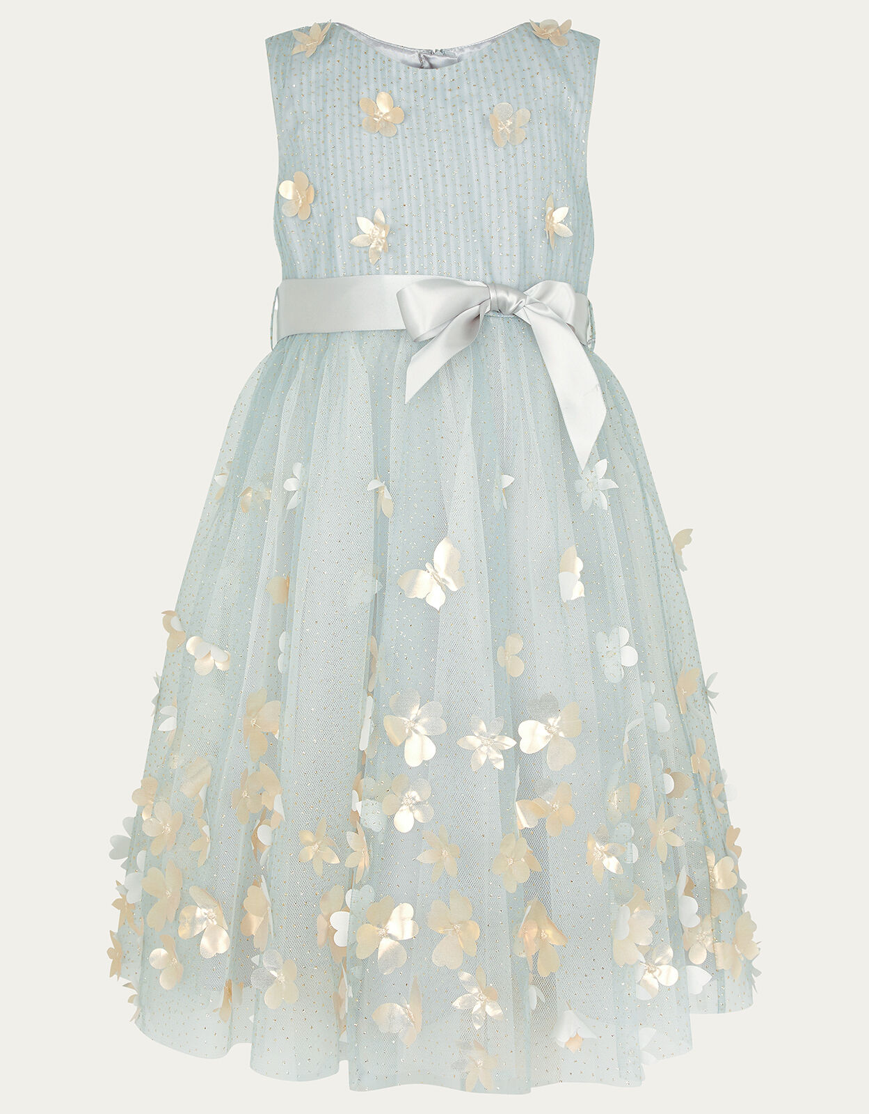 Monsoon grey shop flower girl dress