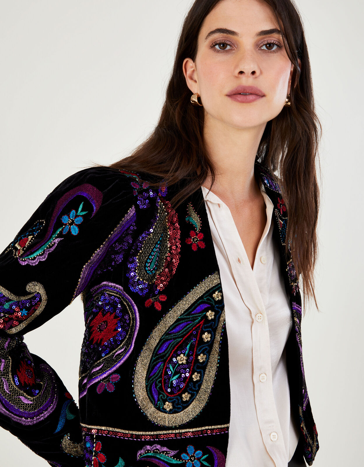 Monsoon outlet velvet jacket