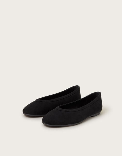 Tori Suedette Ballet Flats, Black (BLACK), large