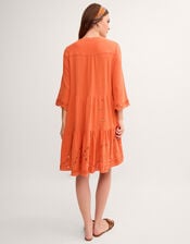 Maddie Mirror Midi Kaftan, Orange (ORANGE), large