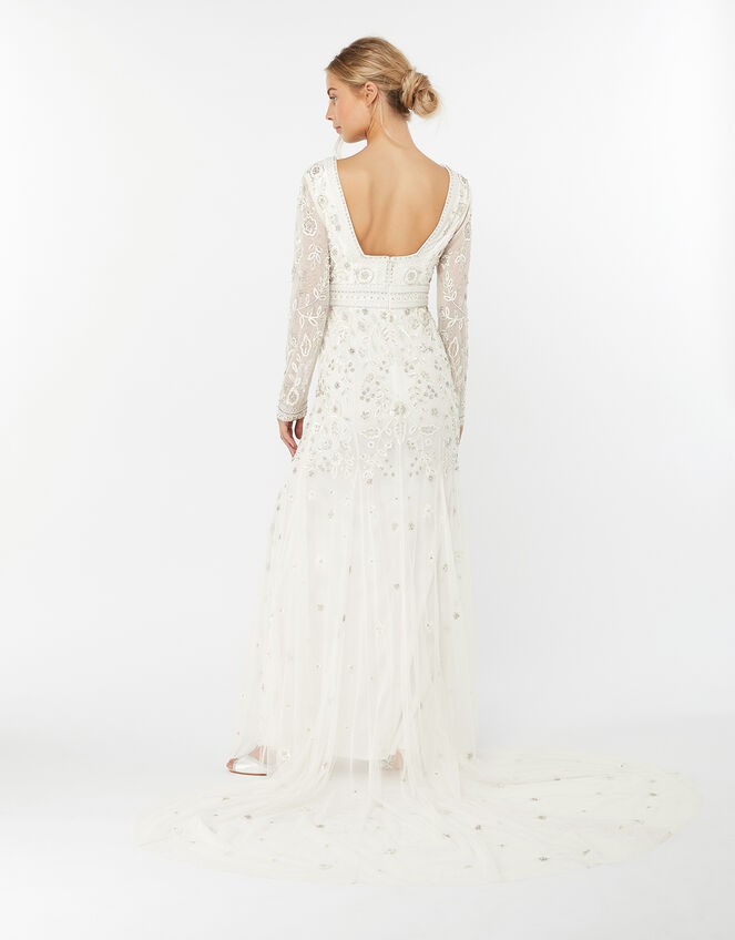 Elizabeth Embellished Wedding Dress, Ivory (IVORY), large