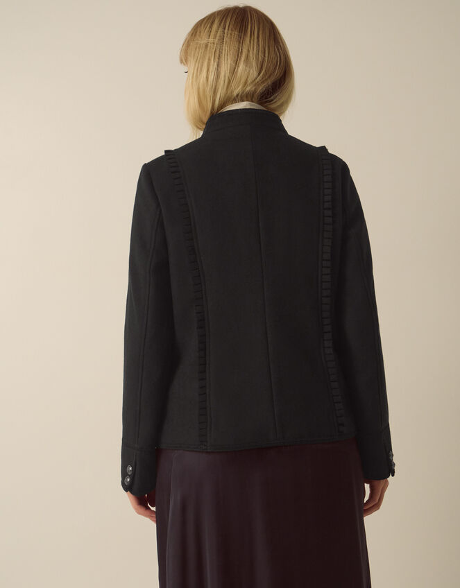 Mallory Military Jacket, Black (BLACK), large