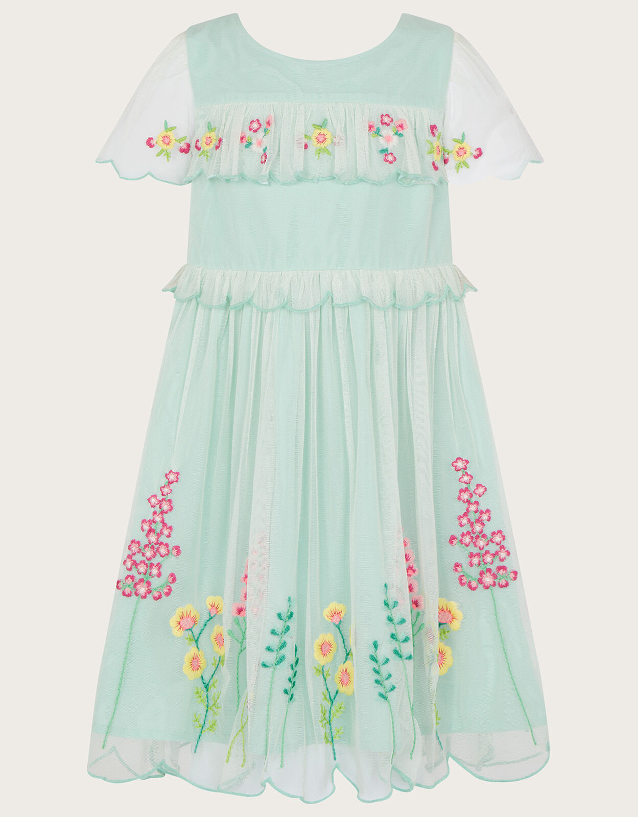 Scallop frill dress sales
