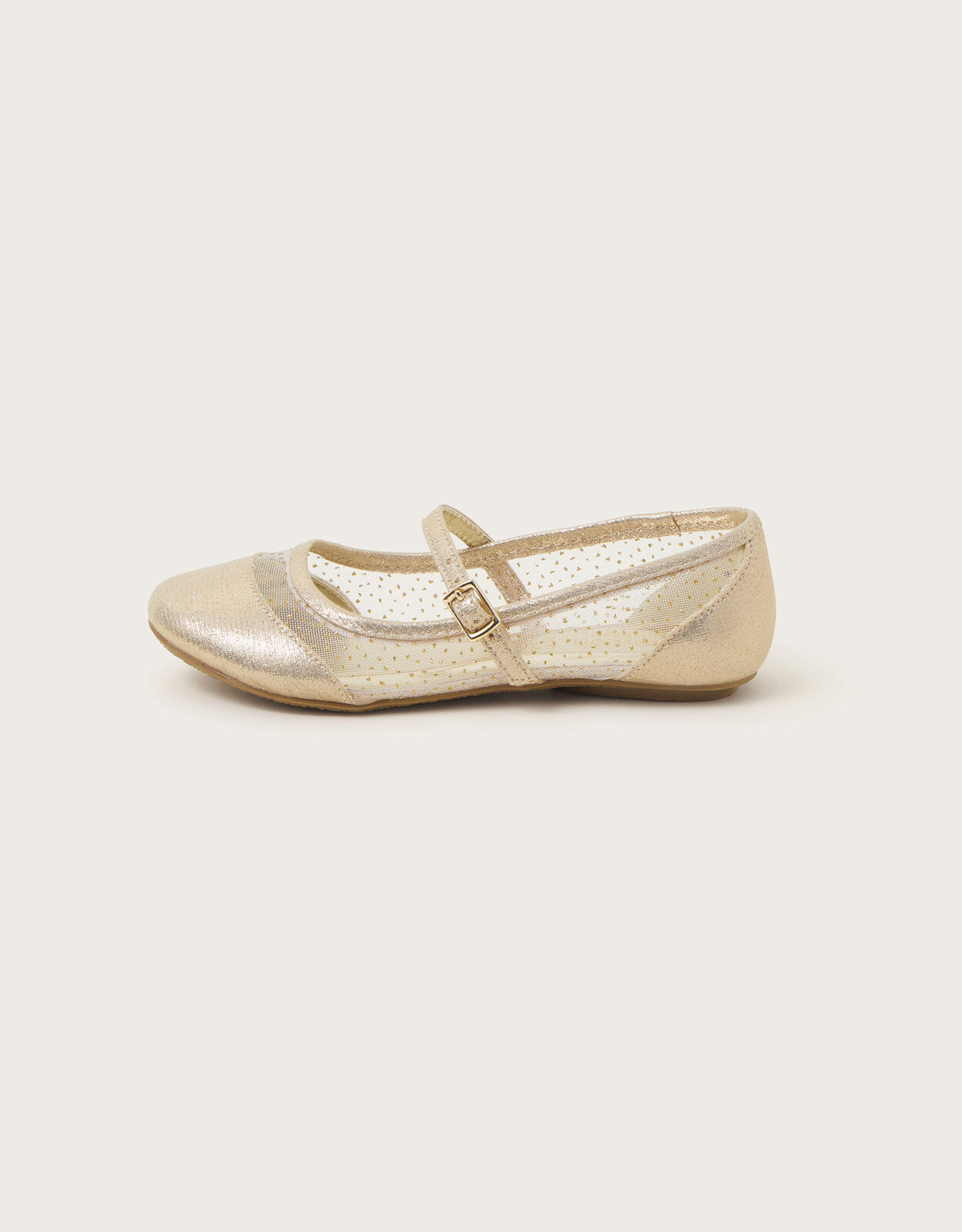 Shimmer Princess Ballerina Flats Gold Girls Flat Shoes