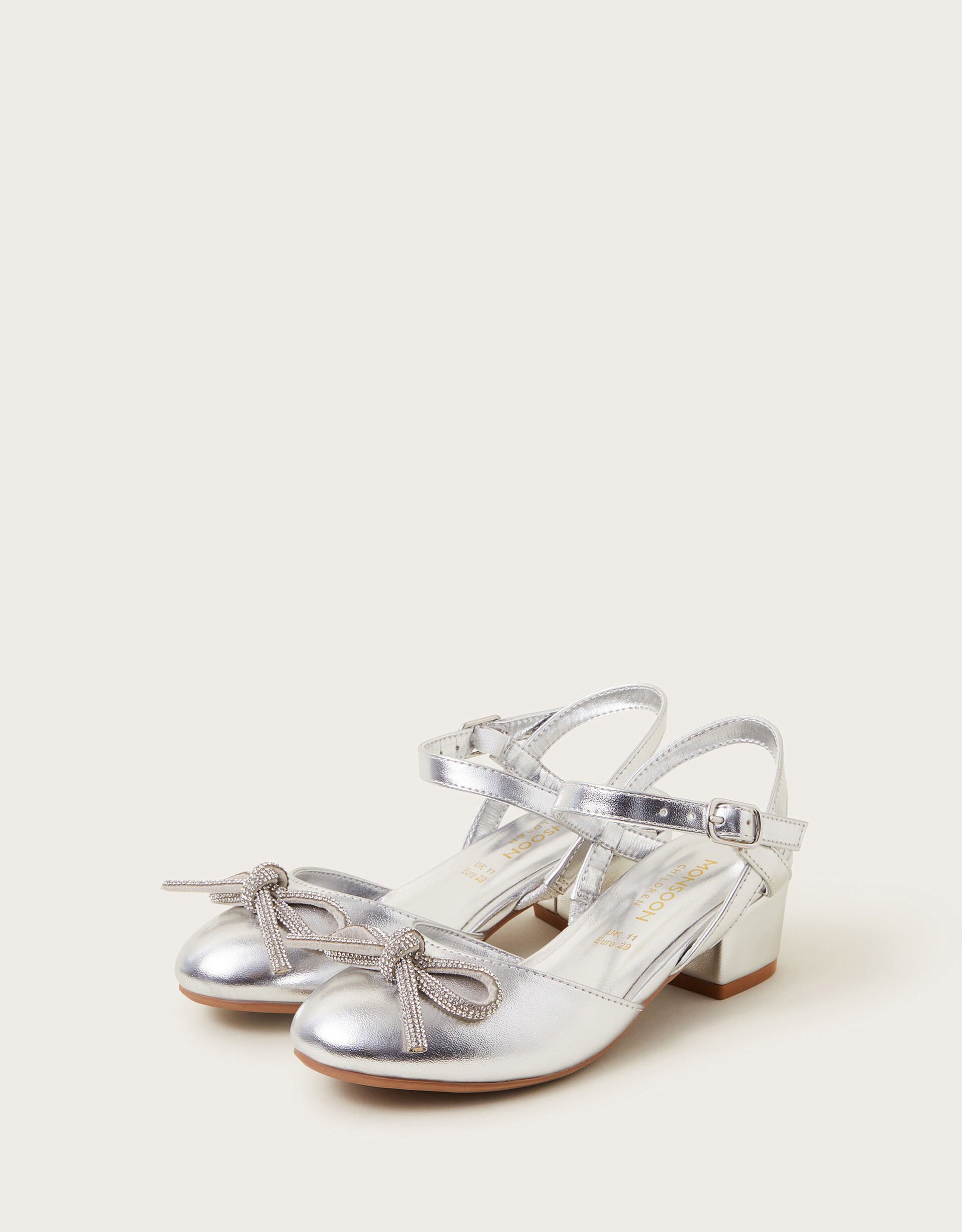 Childrens silver heeled shoes new arrivals