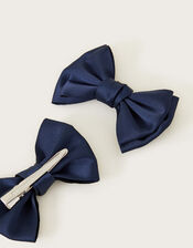 Bridesmaid Bow Hair Clip Set of Two, , large
