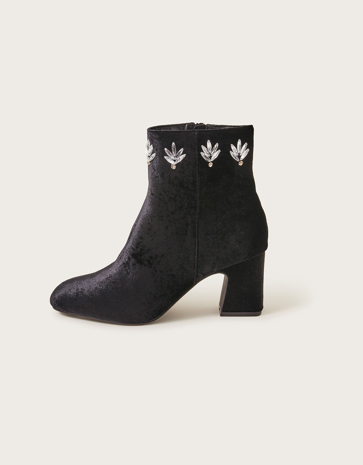 Velvet booties fall 218 sale