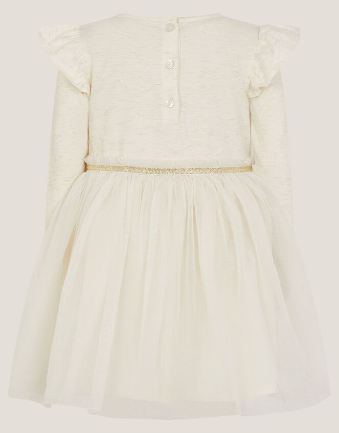 Baby Bear Tulle Disco Dress, Ivory (IVORY), large