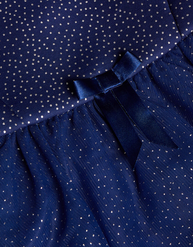 Baby Freya Glitter Dress, Blue (NAVY), large