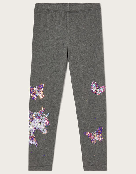 Unicorn Butterfly Leggings Grey, Grey (GREY), large