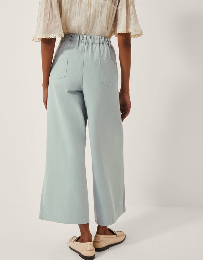 Ciara Cropped Wide Leg Jeans, Blue (PALE BLUE), large