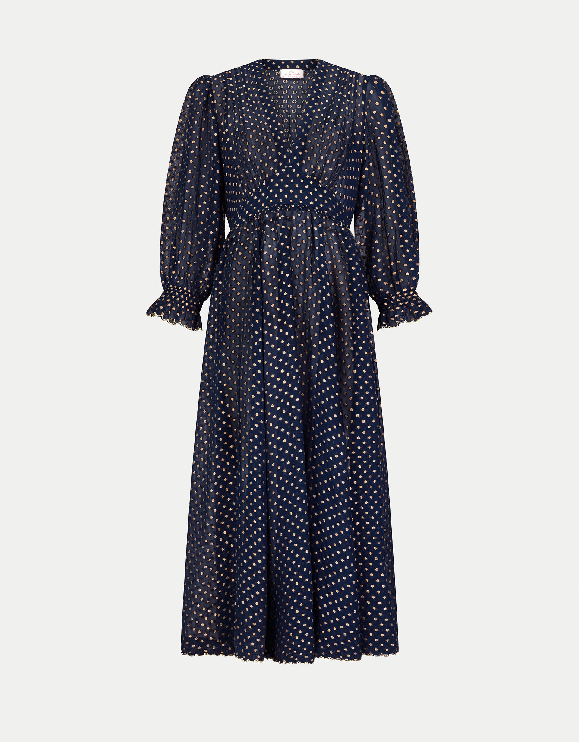 East Polka Dot Dress Blue