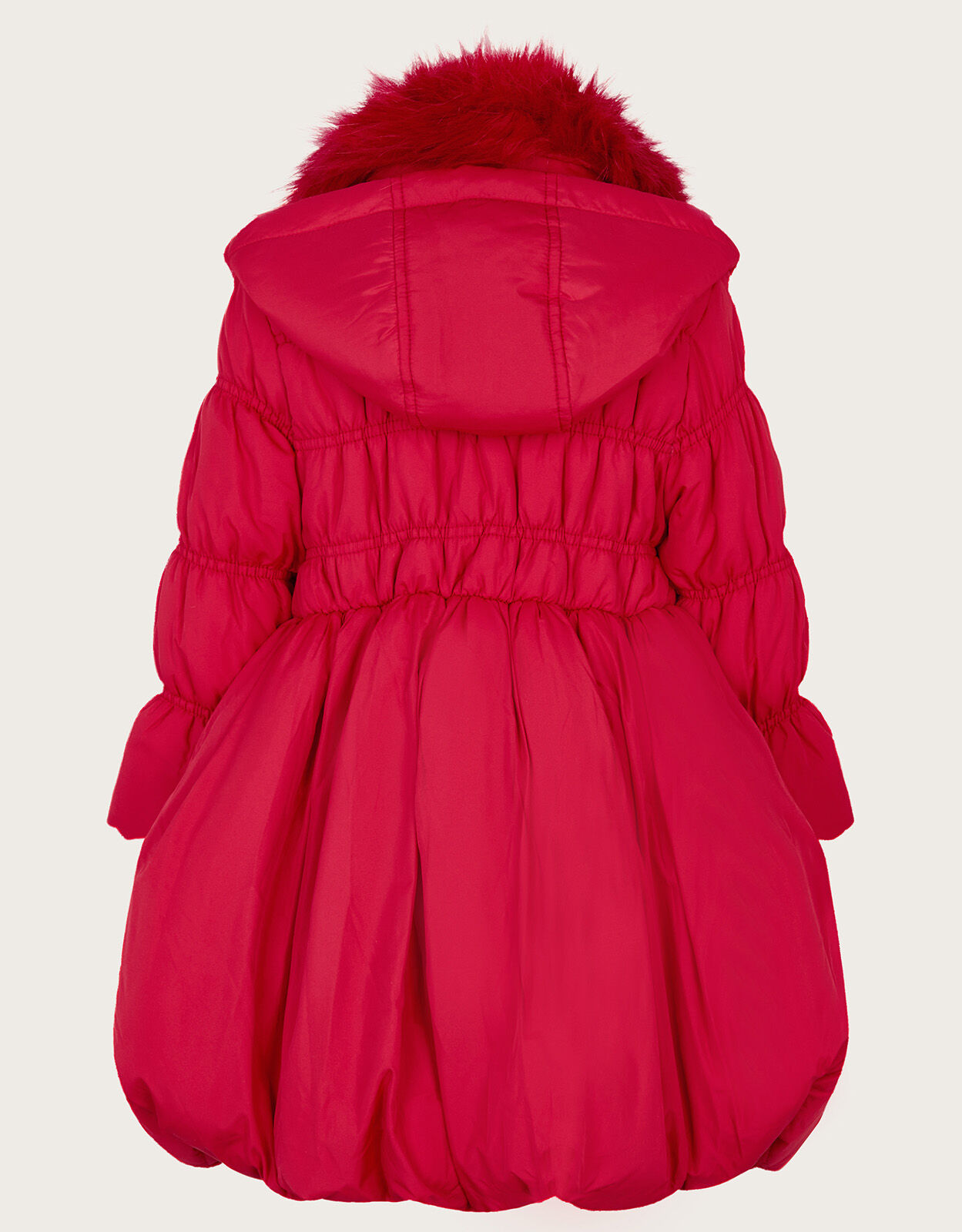 Shirred Puffball Padded Coat Red Girls Coats Jackets Monsoon Global