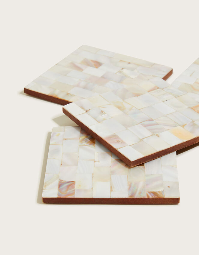 Mother of Pearl Coasters 4 Pack, , large