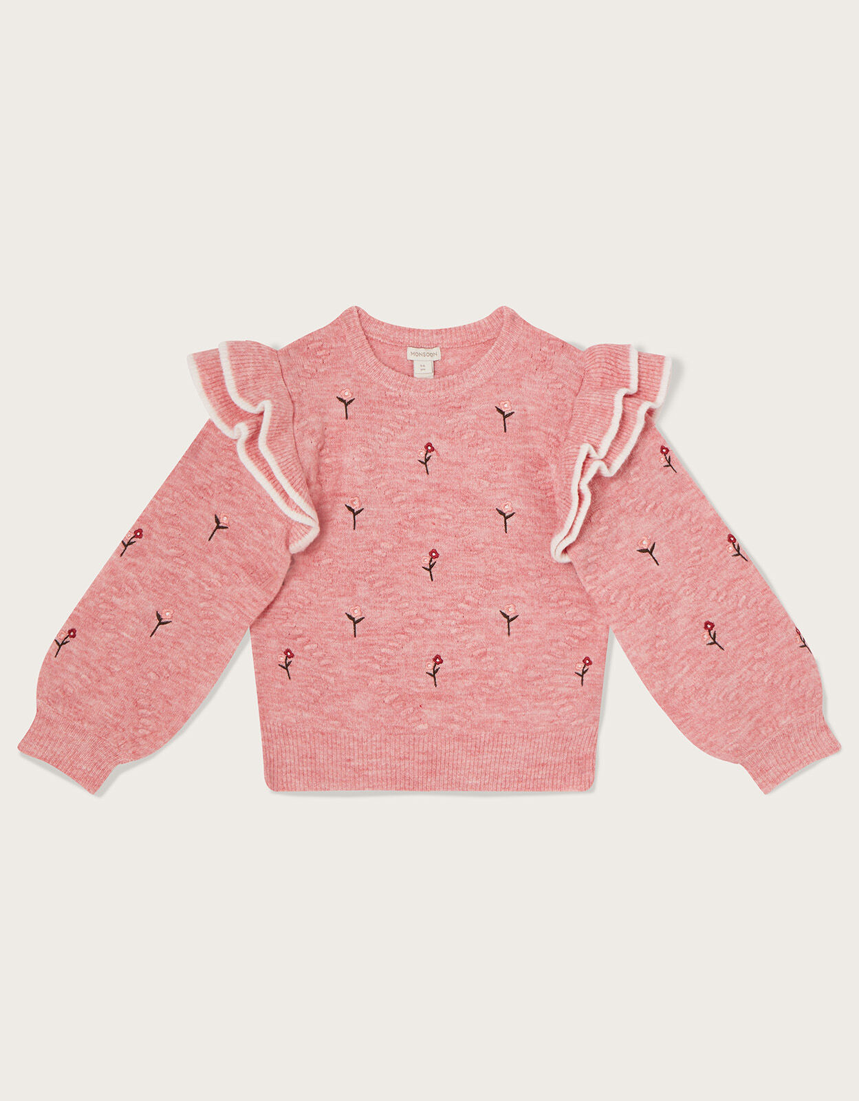Rose embroidered jumper top