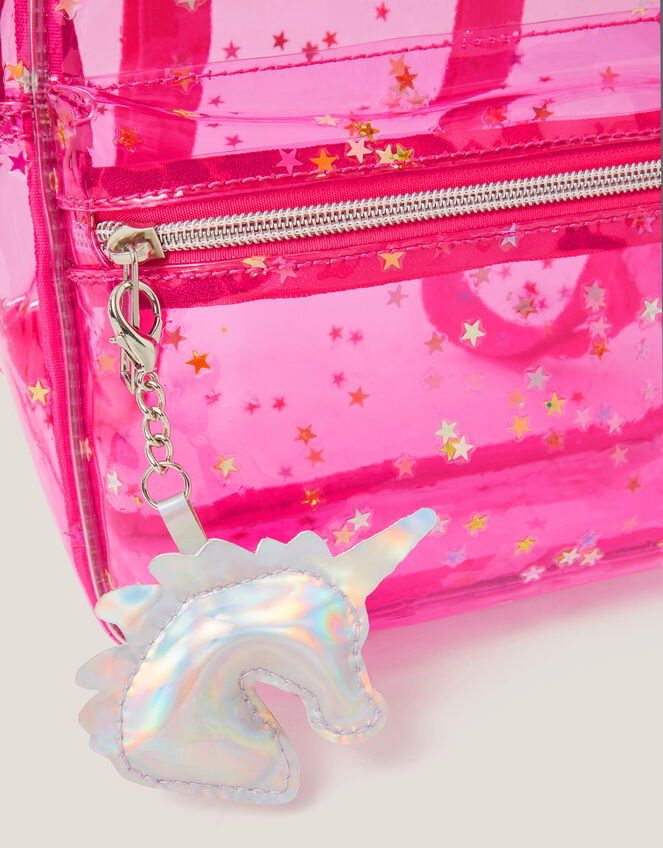 Clear Unicorn Backpack, , large
