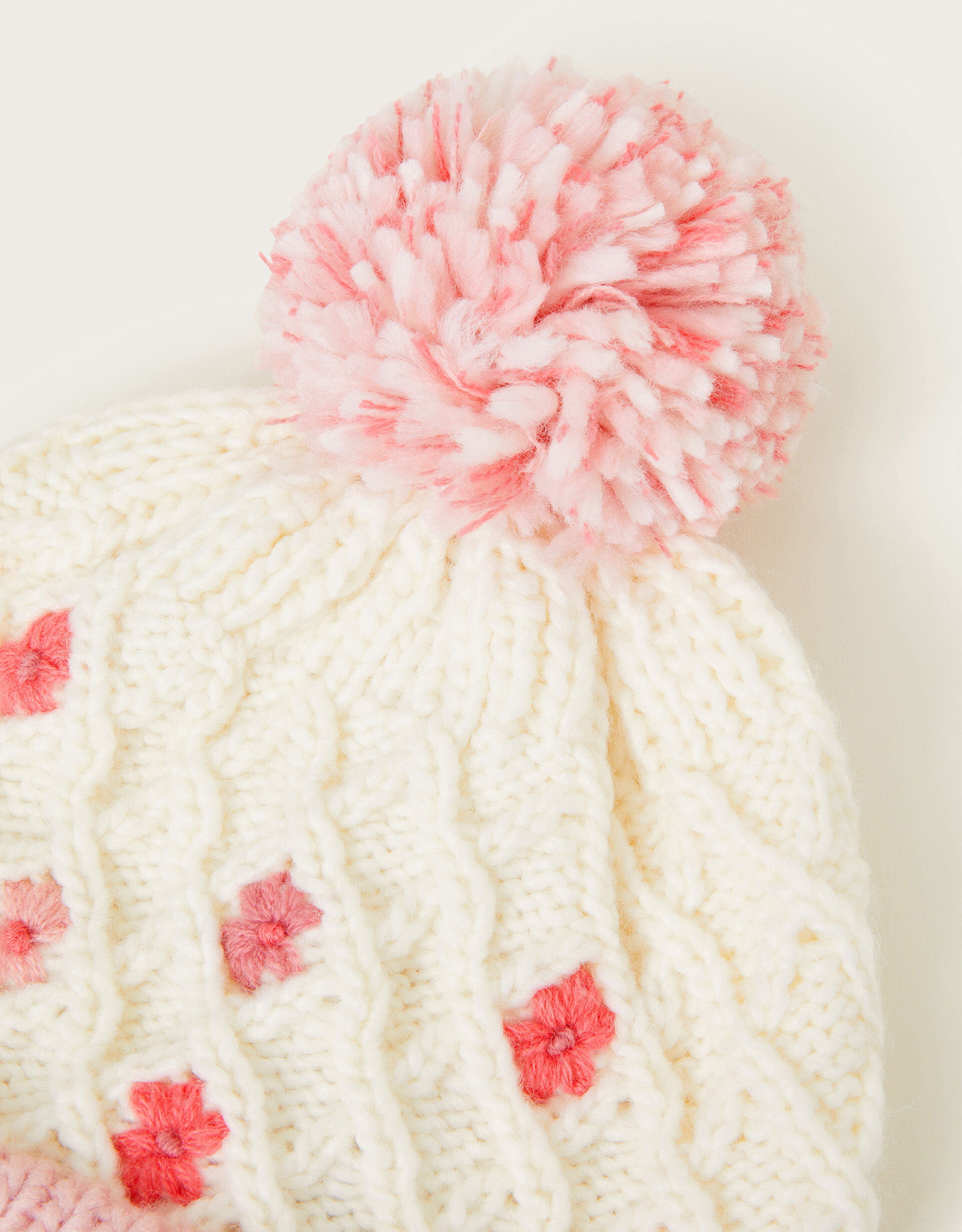 acka】flower pompon knit（試着のみの新品） トップス