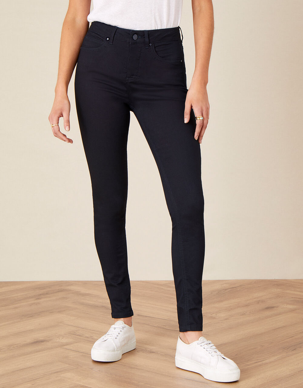 Nadine Regular Length Jeans with Organic Cotton Blue | Trousers ...