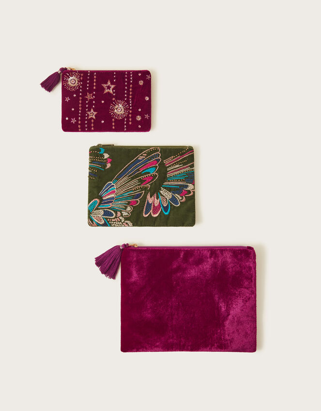 Zip Pouches Set of Three, , large