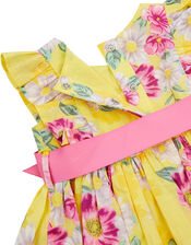Newborn Baby Floral Dress Set, Yellow (YELLOW), large