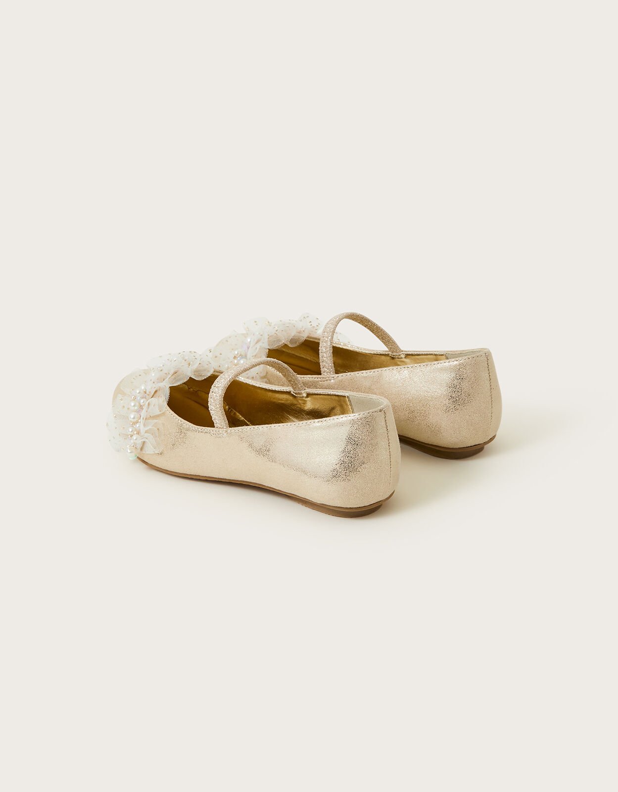 Gold baby outlet flats
