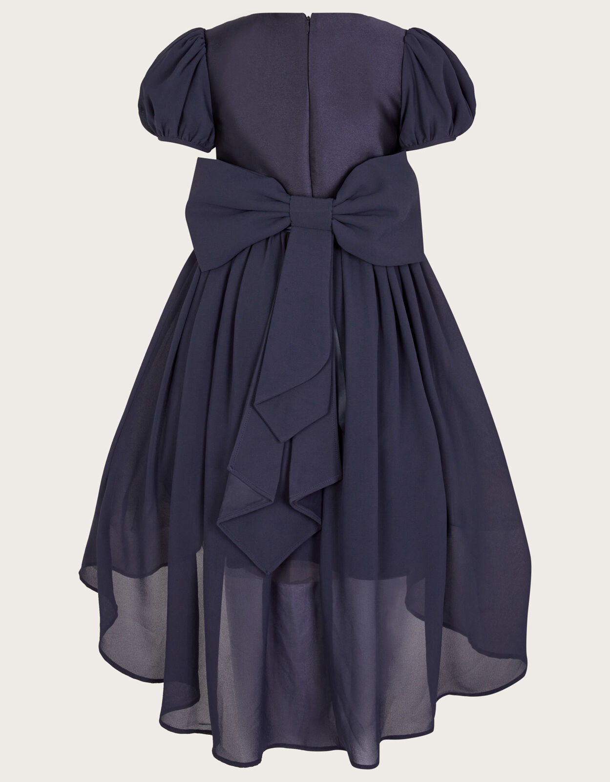 Monsoon navy flower girl dress outlet