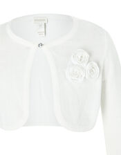 Colette 3D Flower Cardigan in Organic Cotton, , large