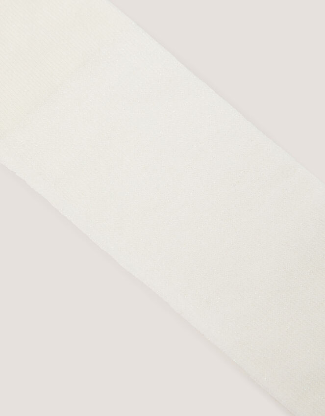 Baby Frosted Cotton Tights, Ivory (IVORY), large