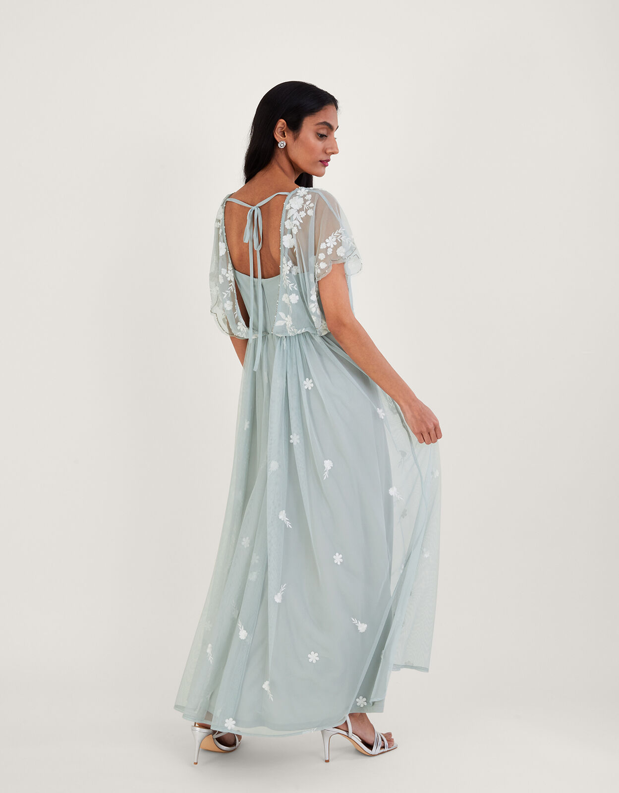 Monsoon green outlet maxi dress