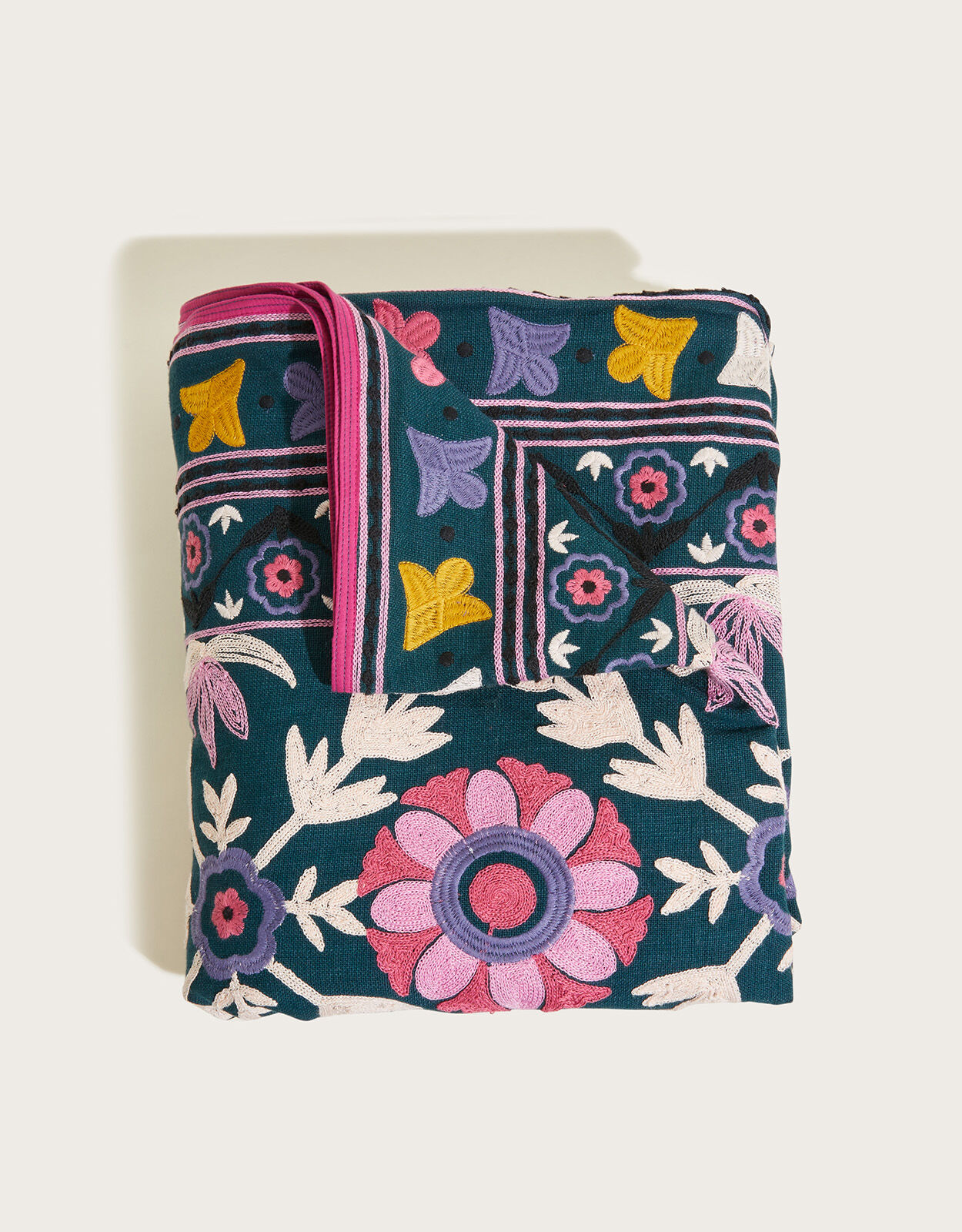 Embroidered Throw