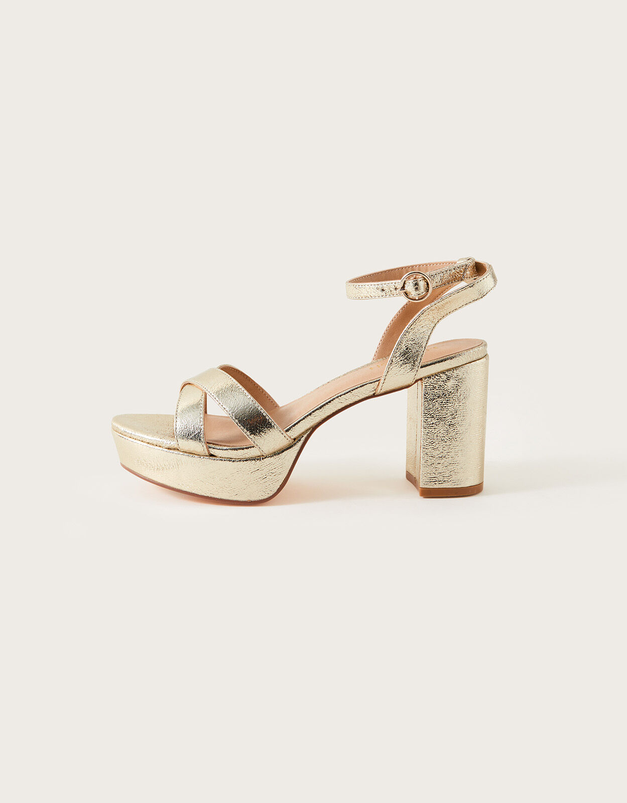 gold metallic platform shoes