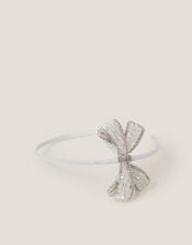 Beaded Bow Headband, Ivory (IVORY), large