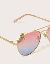 Unicorn Metal Aviator Sunglasses, , large