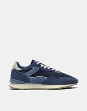 Hoff City Suede Trainers, Blue (NAVY), large