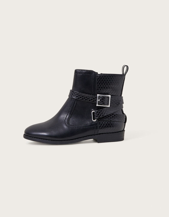 Una Strap Boots, Black (BLACK), large