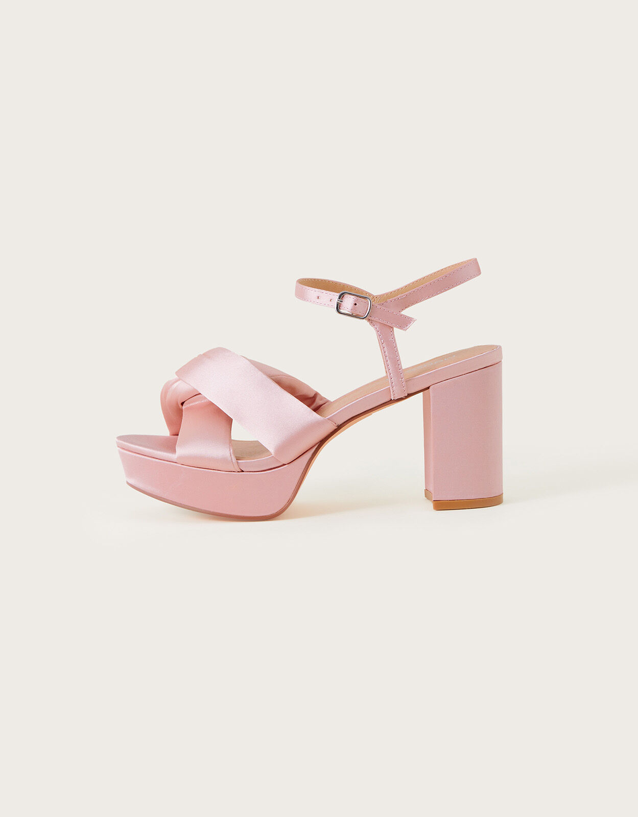 Funky Hot Pink Ankle Strap Sandals For Women Thin Strap Platform Heeled  Sandals  SHEIN