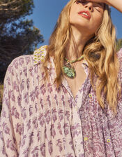 East Mirror Embellished Blouse, Purple (LILAC), large