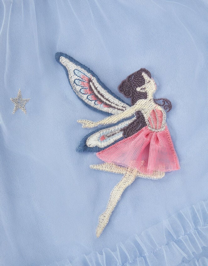 Butterfly Fairy Puff Sleeve Party Dress, Blue (BLUE), large