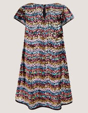 Sequin Stripe Party Dress, Multi (MULTI), large