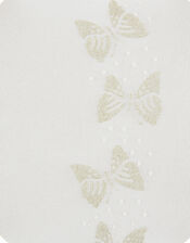 Baby Savannah Glitter Butterfly Tights, Ivory (IVORY), large