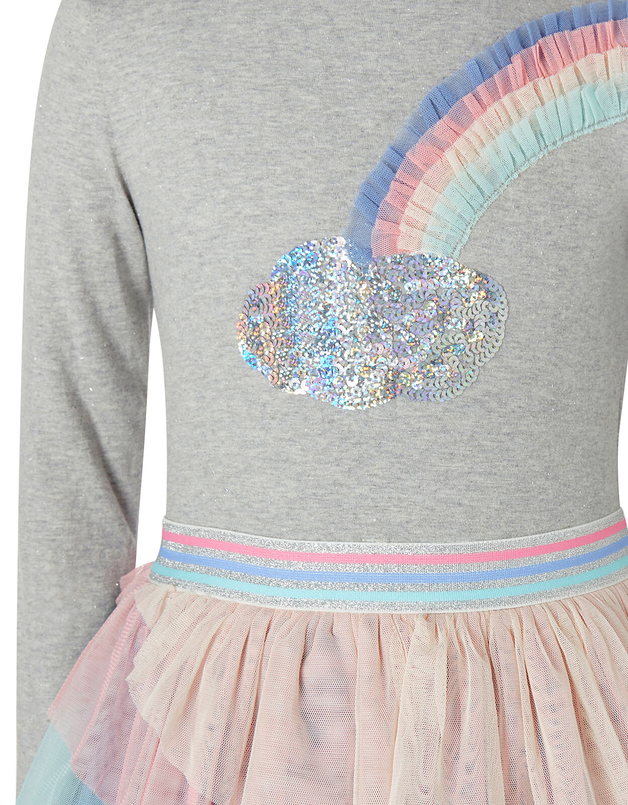 Monsoon rainbow sequin dress 2025