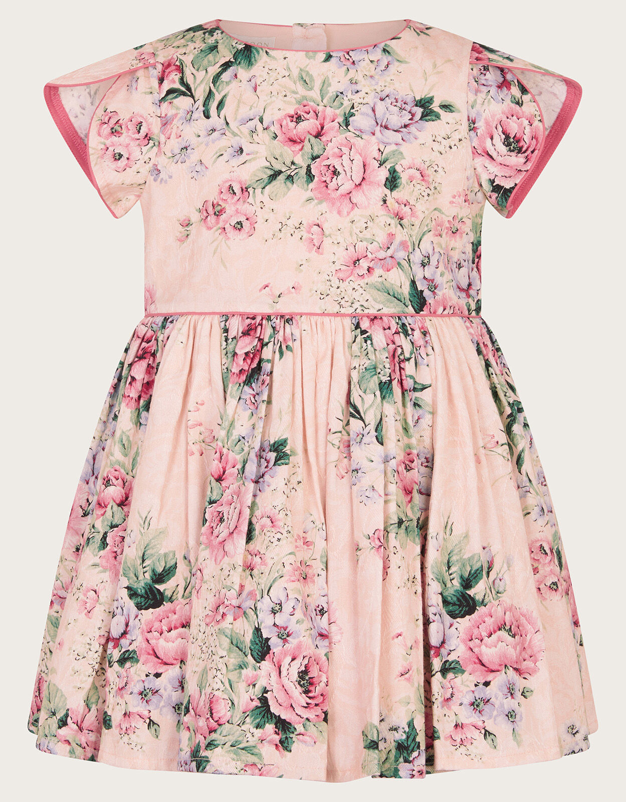 Baby Jacquard Rose Dress Pink Baby Girl Dresses Monsoon Global