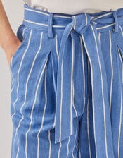 Susan Stripe Trousers, Blue (BLUE), large