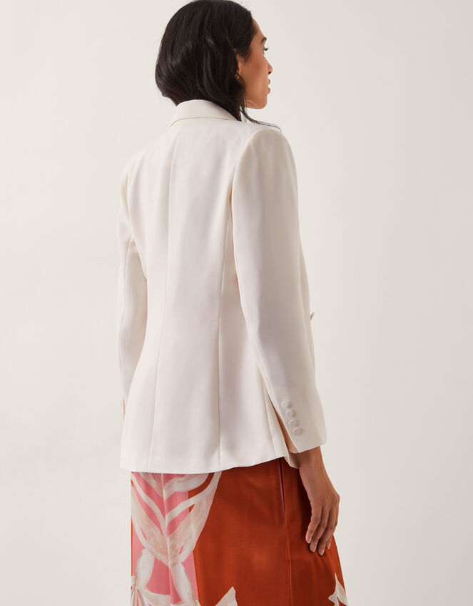 Ashley Double-Breasted Blazer, Ivory (IVORY), large