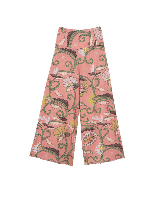 One Hundred Stars Giant Kantha Palazzo Trousers, Pink (PINK), large