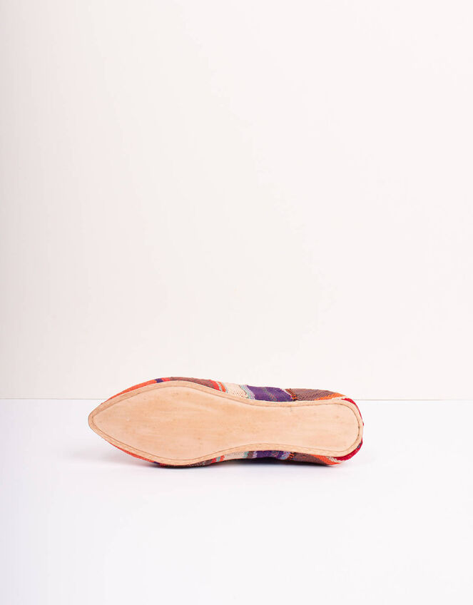 Bohemia Design Moroccan Boujad Babouche Slippers, Purple (PURPLE), large