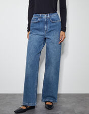 Ruby Wide Leg Jeans, Blue (DENIM BLUE), large