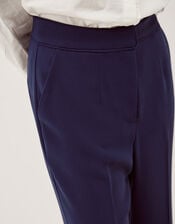 Erin Flared Trousers, Blue (NAVY), large