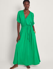 Everly Jersey Dress, Green (GREEN), large