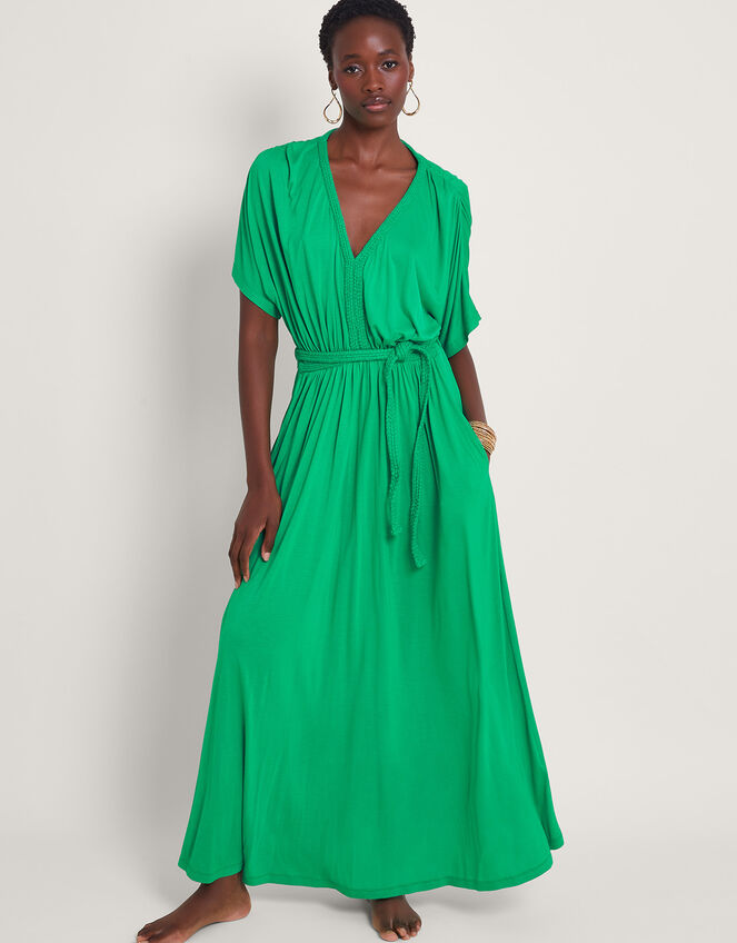 Everly Jersey Dress, Green (GREEN), large